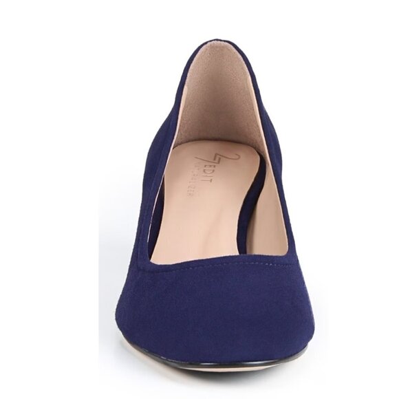 27 EDIT Naturalizer Rebecca Suede Block Heel Pumps - Picture 11 of 12